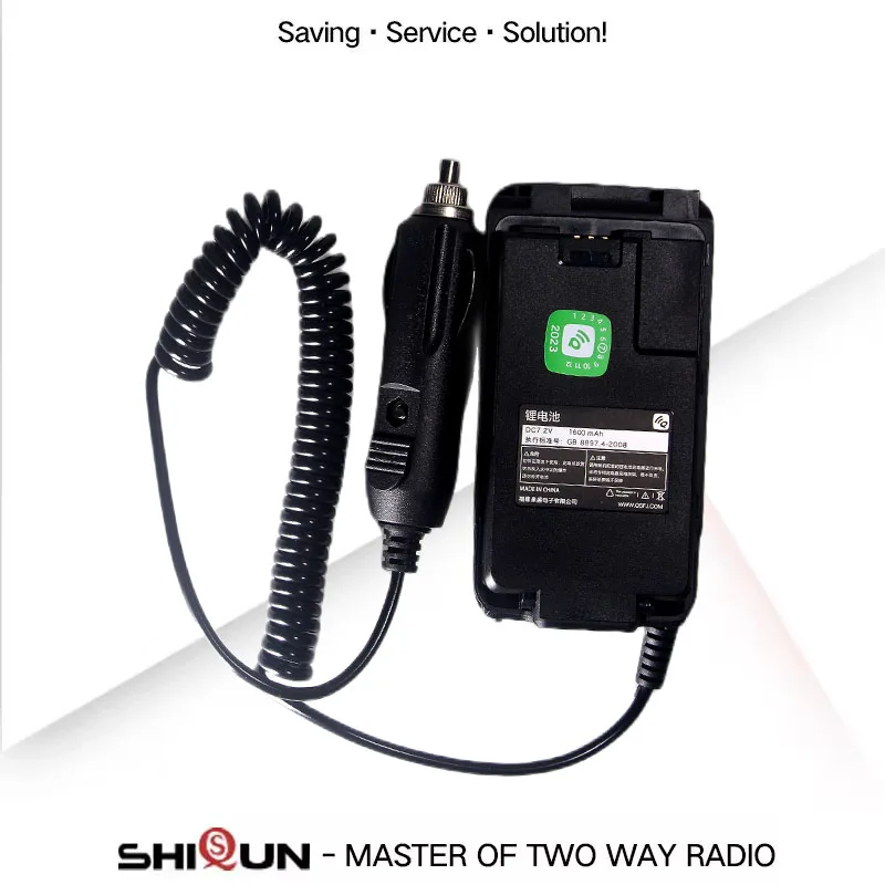 Quansheng UV-K5 Battery Eliminator UV-K6 UV-K58 UV-5R Plus Car Charger Original Two Way Radio Accessories 12V-24V Walkie Talkie