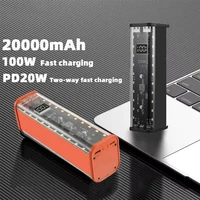 DIY 8x18650 Power Bank Case – Dual USB & Type-C/Micro Input External Battery Box Enclosure (Batteries Not Included) 1