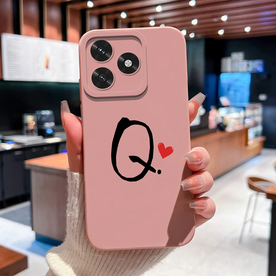 Simple Heart Design - Premium Soft Liquid Silicone Phone Case Cover