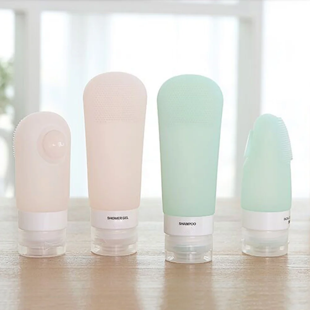 

2 PCS Shampoo Travel Cream Refillable Accessories Portable Containers Tube Small