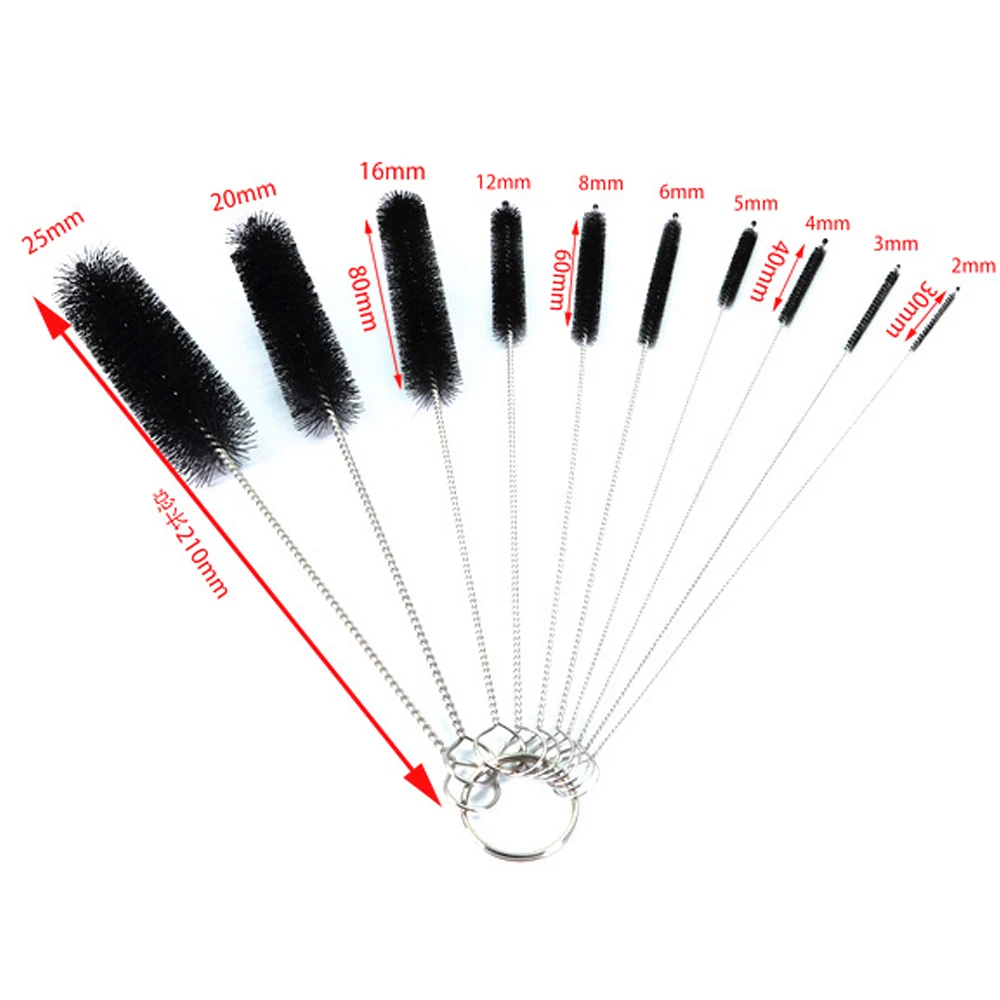 Kit 13 Brosses De Nettoyage Nylon + Brosse à Joints - Pour Bouteilles, Tuyaux, Carafes, Récupérable Lave-vaisselle