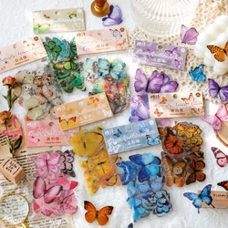 40Pcs Butterfly Sticker Butterflies Resin Decals Scrapbook DIY Crafts Journal Stationery for Office Home Decor School Suppiles