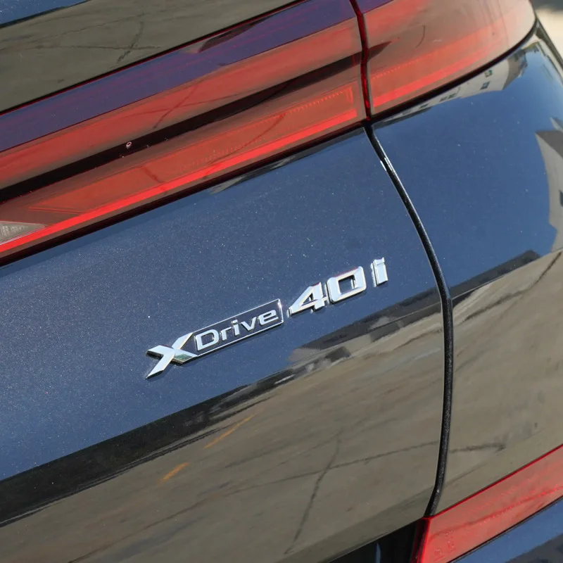 BMW 로고 트렁크 배지 엠블럼 데칼 스타일링 스티커, 3D ABS XDrive 20i 25i 28i 30i 35i 40i 48i 50i, BMW X1 X3 X4 X5 X6 X7 용, 신제품
