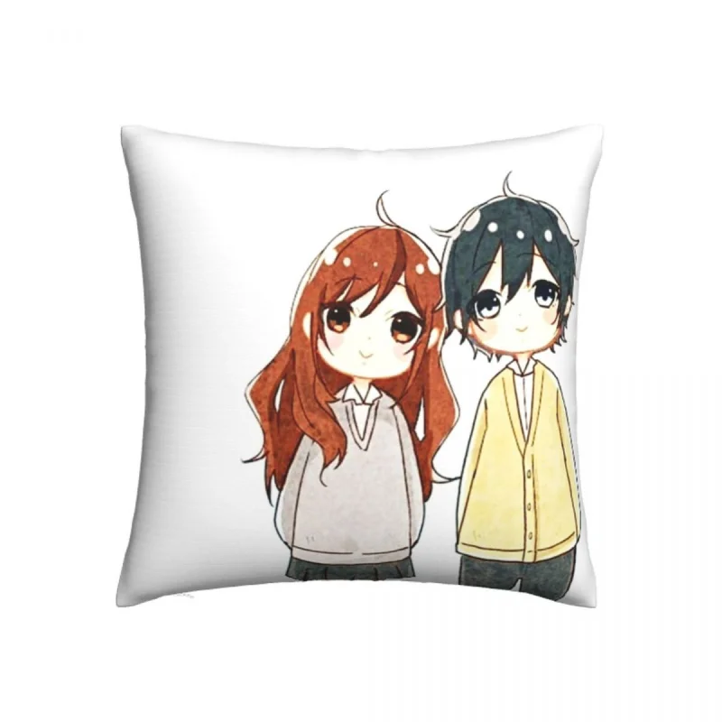 

Horimiya Hori Kyouko Miyamura Izumi Pillowcase Print Polyester Cushion Cover Gift CUTE Pillow Case Cover Home Wholesale 40X40cm