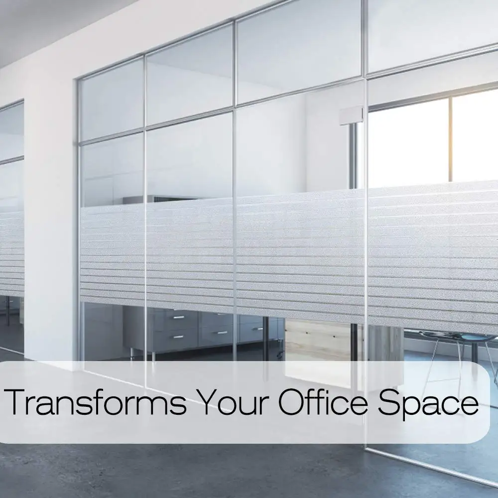 Description Picture 4 of itemWindow Privacy Film Frosted Window Film Decorative Window Stickers Opaque Static Stickers Thermal Insulation Sun Shading Window