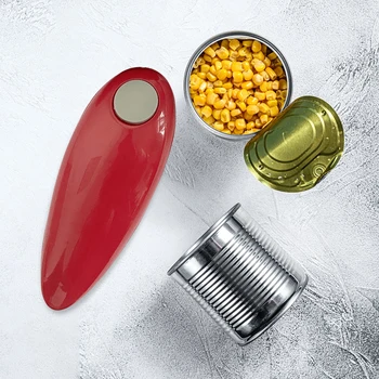 Electric Can Opener Hands Free Bottle Opener Battery Operated Tin Opener One Touch for Weak Hands for All Kinds of Jars 5