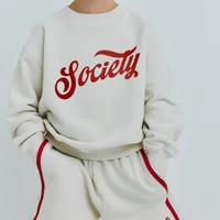 Ensembles de Sweatshirts pour Enfants 2026 Nouvelle Collection Printemps Tns Garçons Filles Mignons Imprimés Hoodie et Short Vêtements d'extérieur en Coton pour Enfants et Adolescents 5