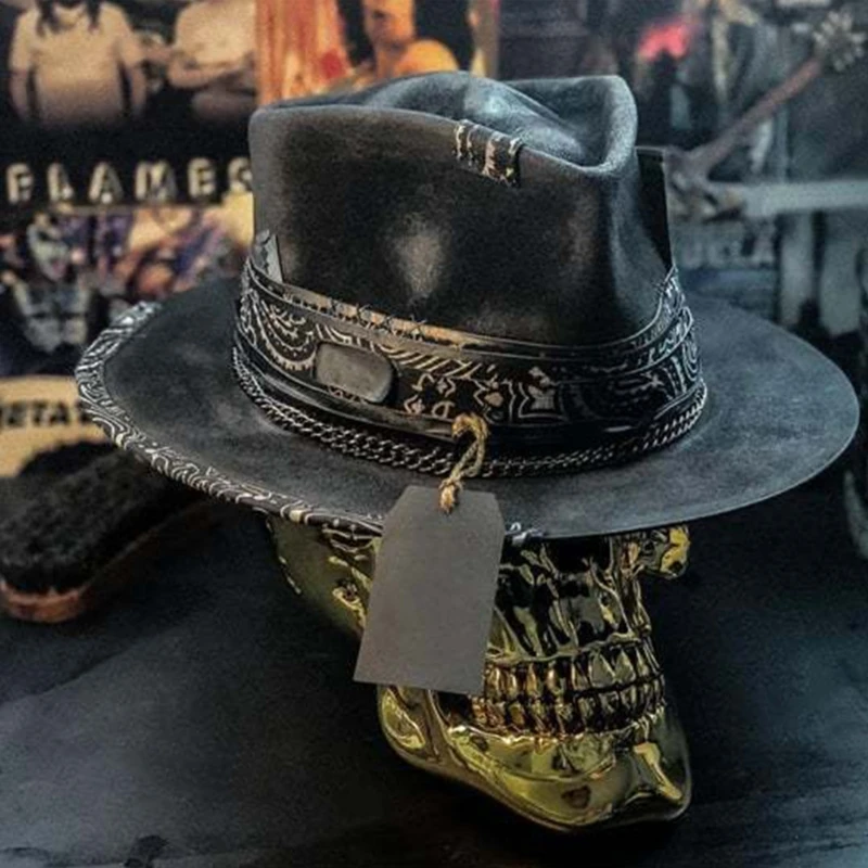 Skull Cowboy Fun and Vibrant Cowboy Women Men Household cowboy hats