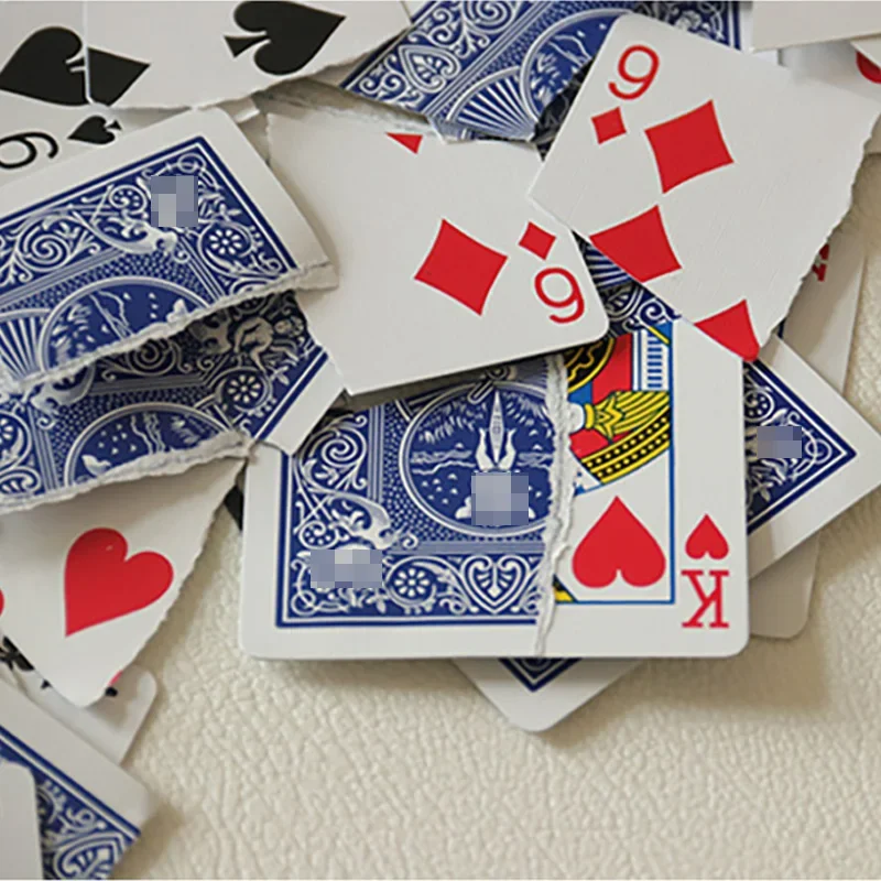 Restored Card by J.C Magic Tricks Broken Card Restored Magia Magician Close Up Street Illusions Gimmicks Mentalism Props
