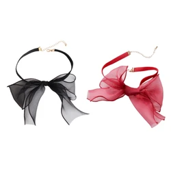 Vintage Choker Bow Choker Necklace Bowtie Choker Choker Bowknot Choker H9ED