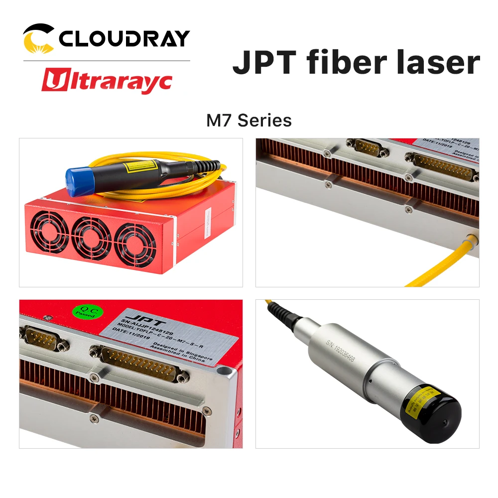 Ultrarayc JPT LP M7 MOPA 섬유 레이저 공진기 20W 30W 50W 60W 1064nm 섬유 레이저 마킹 기계 부품용 넓은 주파수