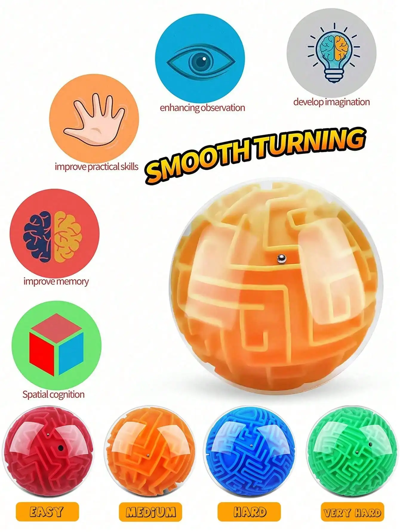 Puzzle walk bead maze ball toys 1 PC exercise thinking and reaction ability interaction game for teenagers boys and girls gift