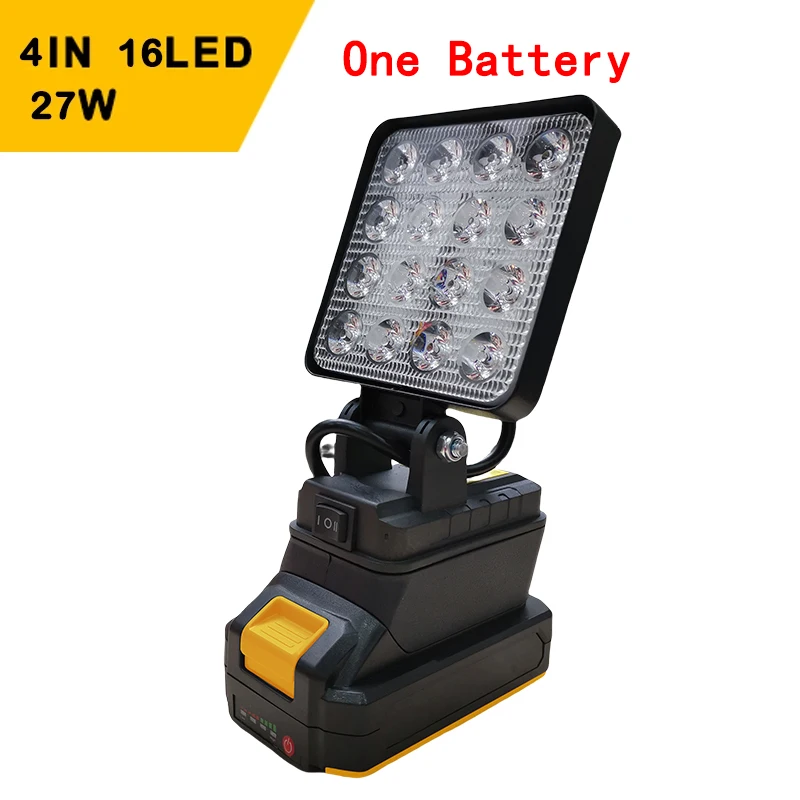 Portable Spotlight Portable Work Light Led Light For Dewalt 18V Battery