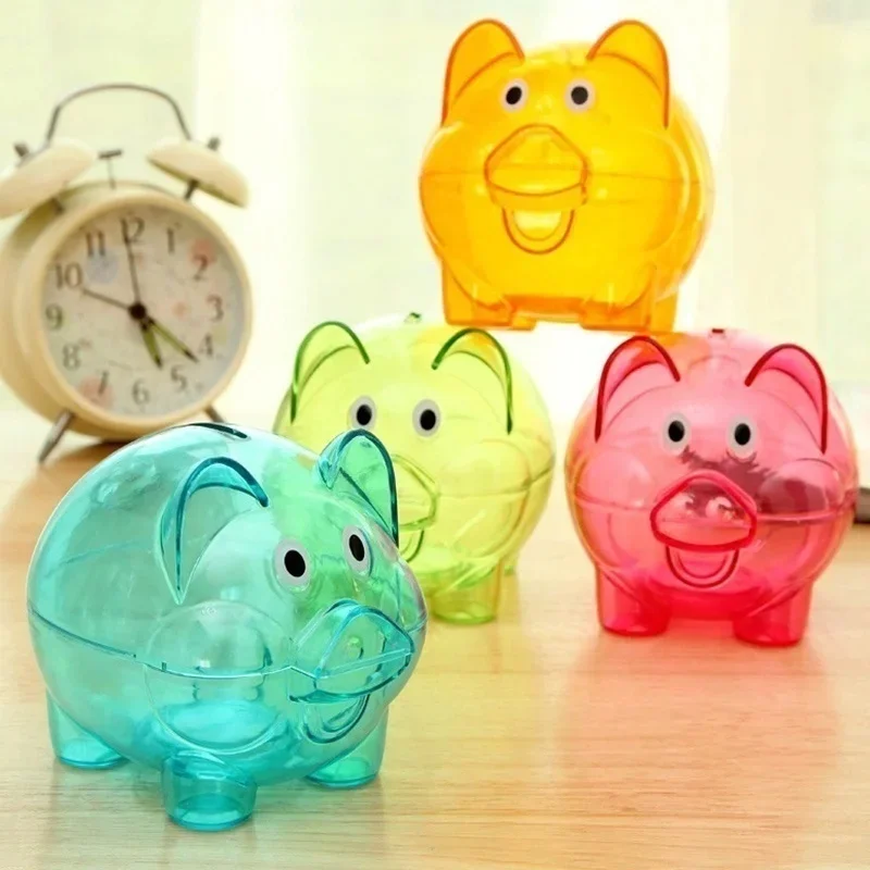 Creative Transparent Candy Color Children Piggy Bank Cute Colorful Piggy Bank Birthday Gift Piggy Bank Animals Save Money Tank
