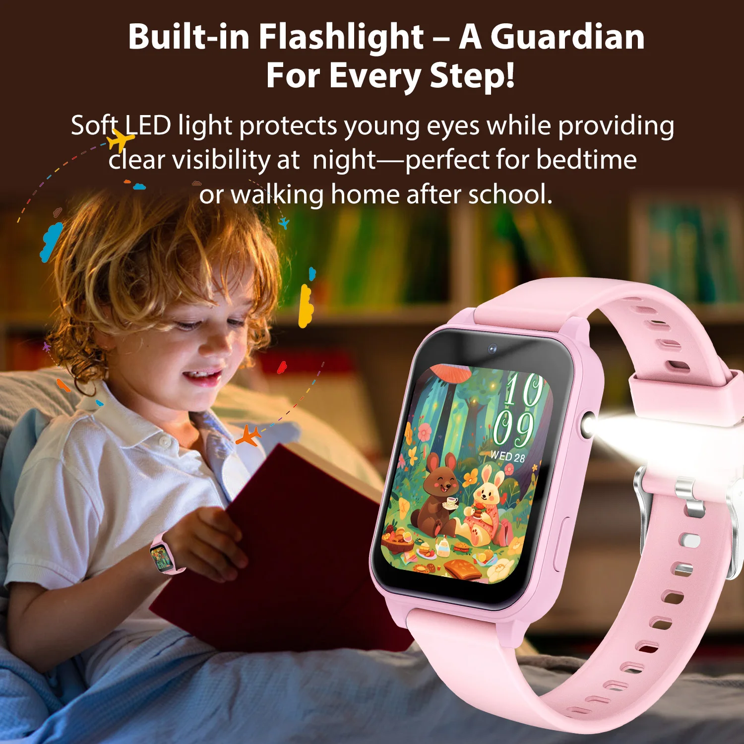 2026 New Children's Smart Watch Multifunction Interaction Take Photo Study Partner Flashlight Games for Boy Girl Kids Gift 2