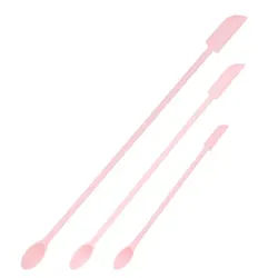 Silicone Mini Scraper & Spatula Set - 3-Piece Multi-Purpose Utensil Collection (Nordic pink)