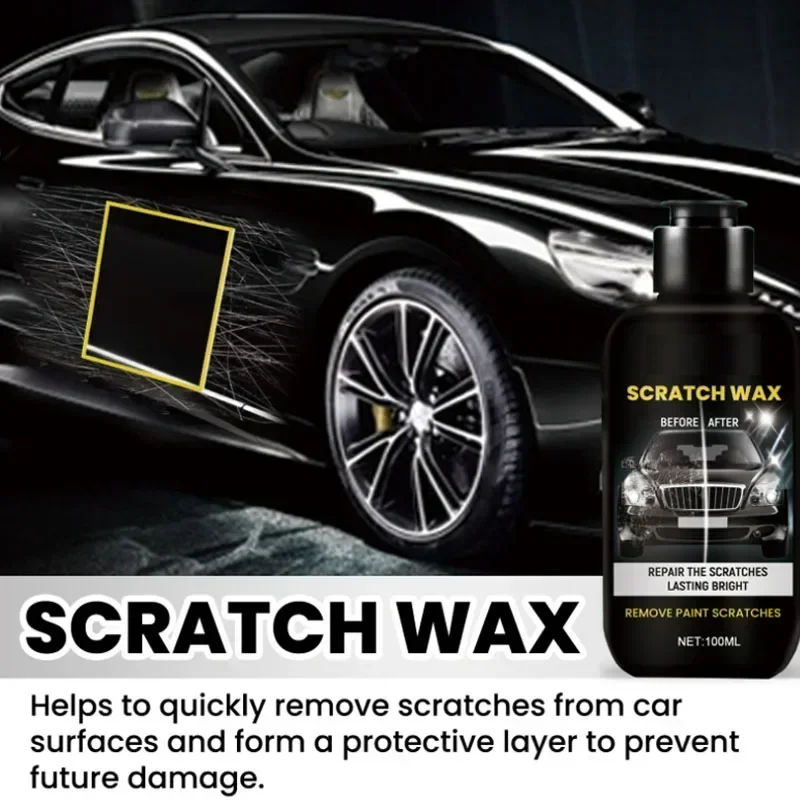 Scratch Repair Wax - Quick Scratch Removal for Cars, Multi-functional Polishing Protection Wax, for Minor Scratch Repair