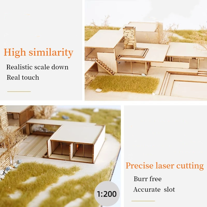 木製ミニチュア建物セット Amazon | Spilay DIY 城建物情景のモデル木ドールハウス模型