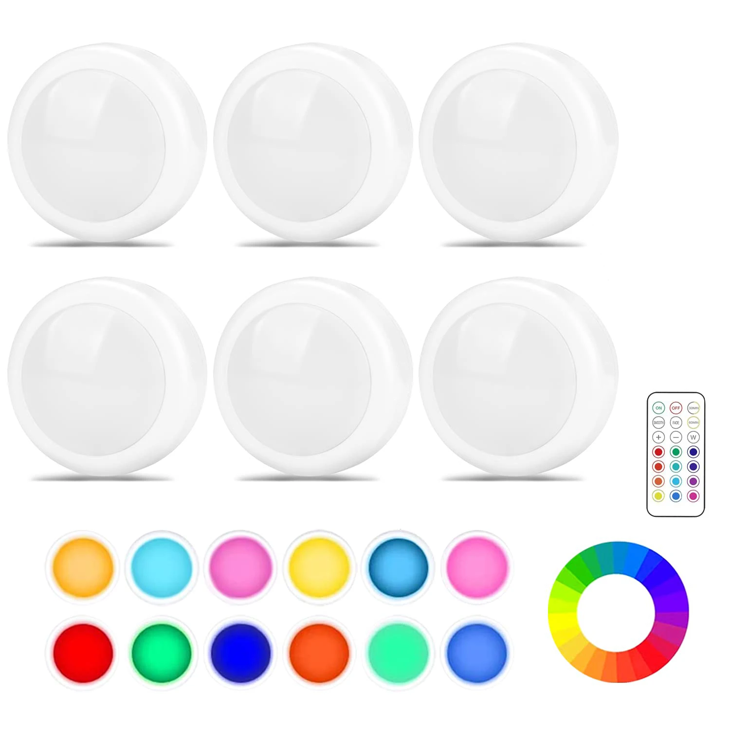 6 Puck Lights