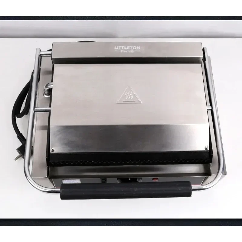 Electric Stripe Grill Commercial Multibaker Sandwich Maker Hot Plate Electric Waffle Maker Steak Making Machine Bread Device