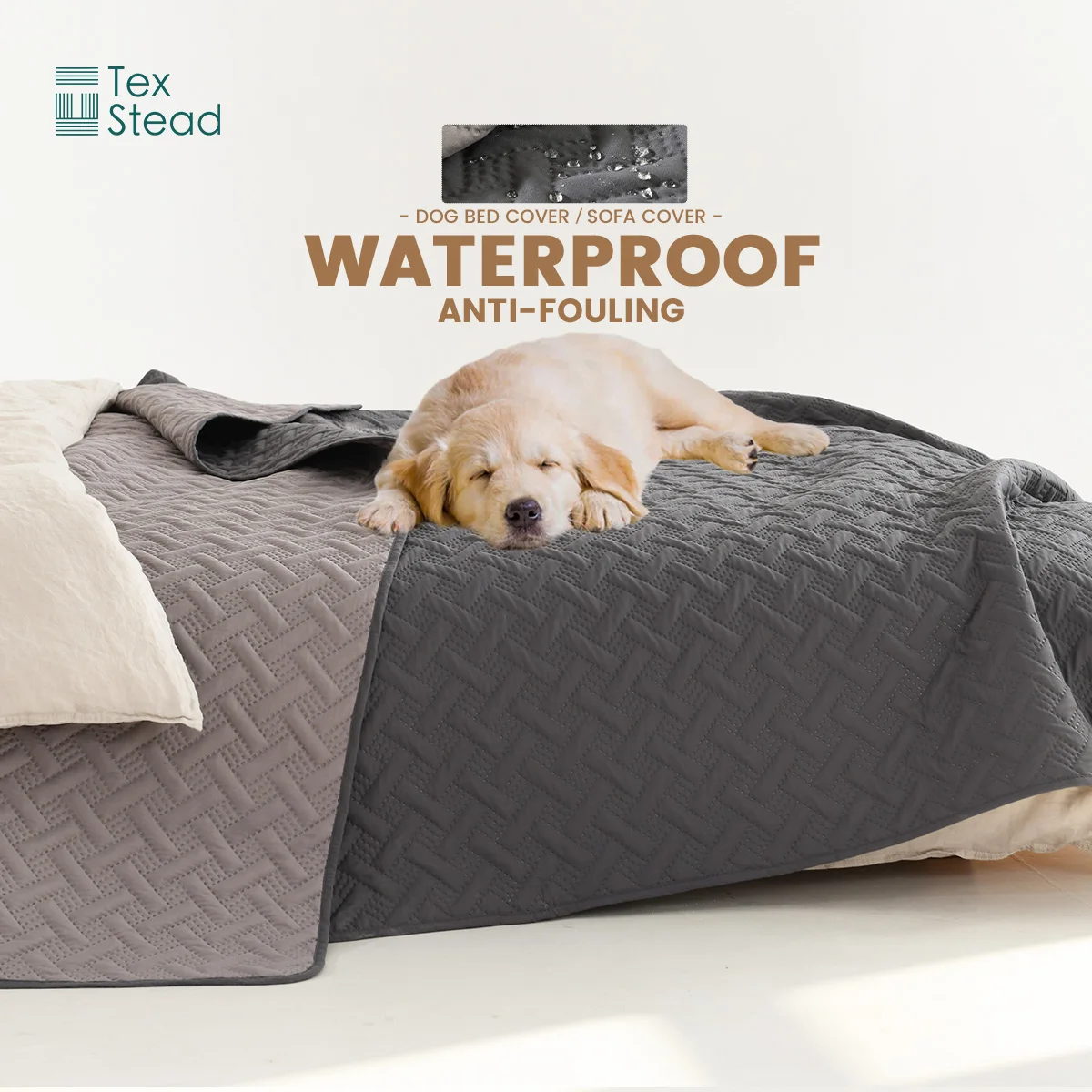 1 PC Double-Sided Dog Blanket Anti-fouling Soft Pet Bed Cover Double-Sided Protective Furniture Sofa Sofa Car Suitable for Puppi