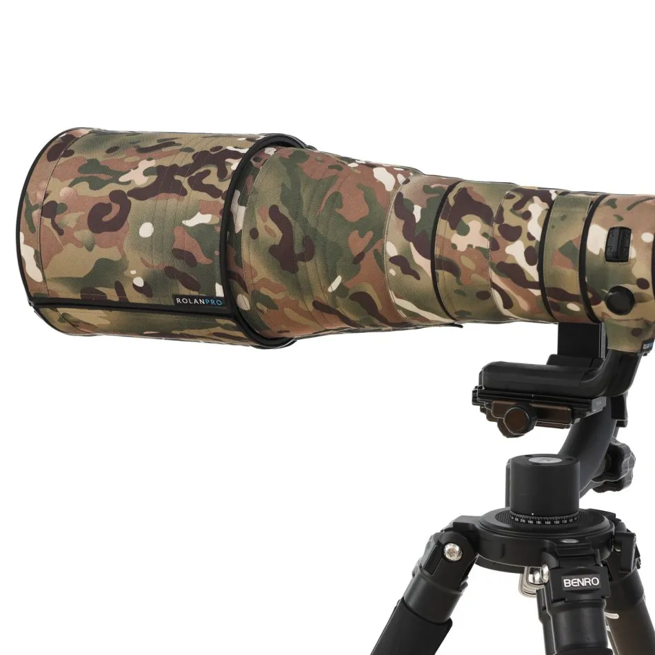 ROLANPRO 방수 렌즈 위장 코트 레인 커버 캐논 EF 70-300mm f4-5.6L IS USM 렌즈 슬리브 건스 케이스