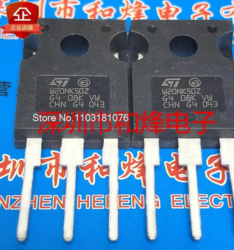 

(5PCS/LOT) W20NK50Z STW20NK50Z TO-247 500V 20A New Original Stock Power chip