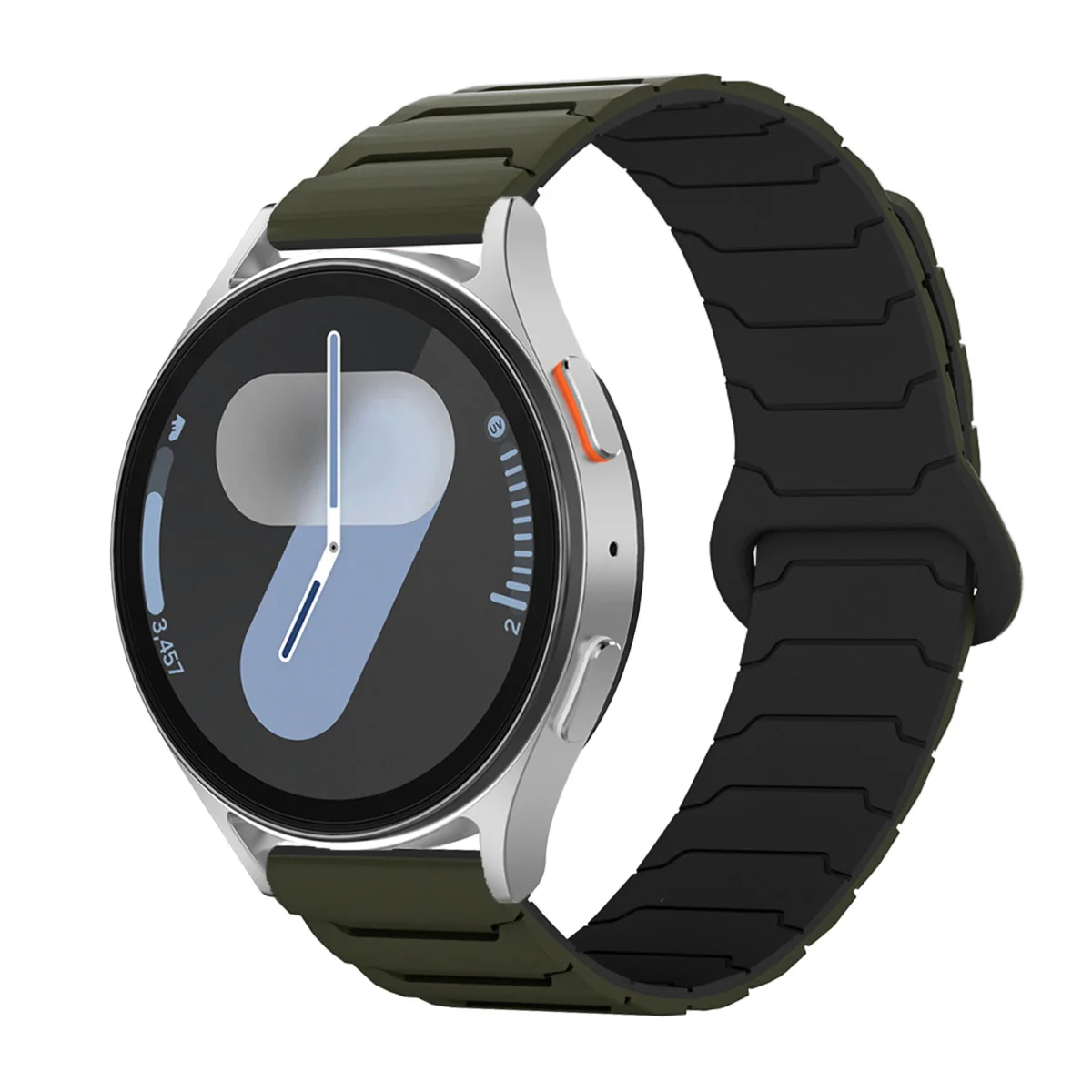 Sleek Magnetic Loop Band with Silicone Strap - 22mm/20mm