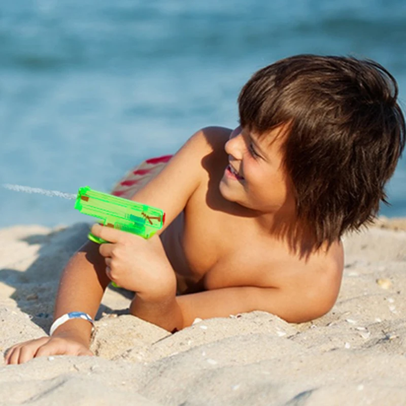 Children Summer Sand Playing Toys Plastic Seaside Outdoor Folding Bucket Water Gun Entertainment Over 3 Years Old Kids Gifts TMZ 6