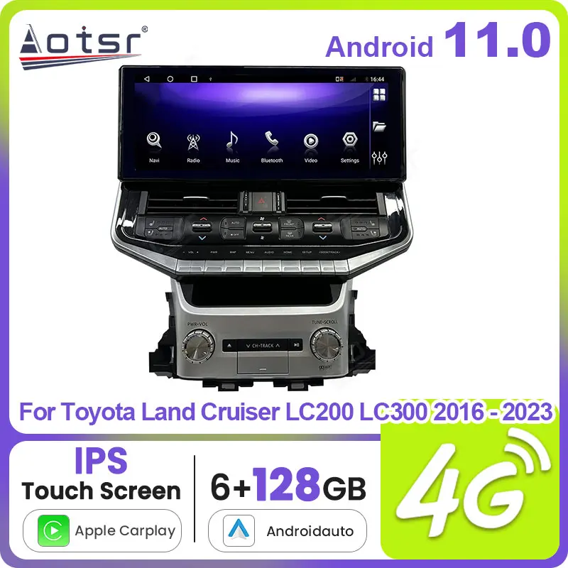 

Android 11 For Toyota Land Cruiser LC200 LC300 2016 - 2023 Car Radio 2Din Autoradio Stereo Multimedia Receiver Video Player Unit