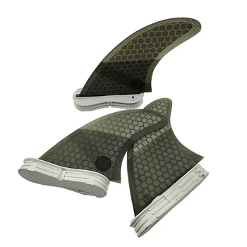Set di 2 Pinne Tri Fin UPSURF FCS |   Pinne in Carbonio a Nido d'Ape Double Tabs 2 G3/G5 in 4 Colori |   Per le prestazioni del shortboard