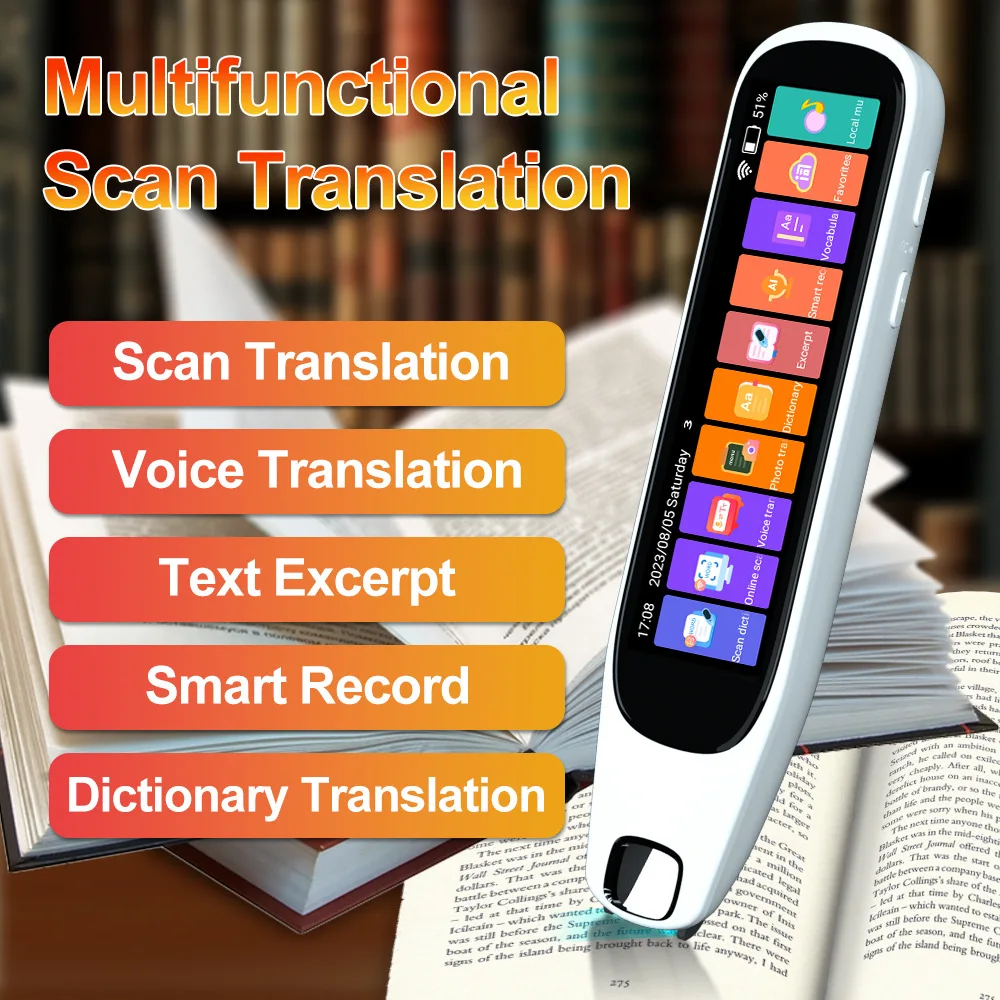 MD21 voice Translation Pen Real Time Intelligent Text Scanning Point Reading Learning Smart Voice Translator Recording Pen