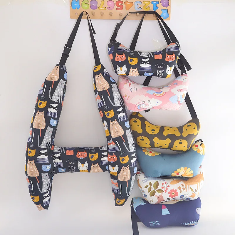 

Детская дорожная подушка U-образной формы с милым рисунком животного для поддержки головы и шеи, подушка для автомобильного сиденья, безопасная подушка для шеи для детей