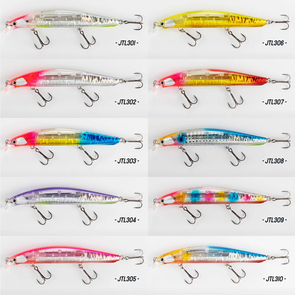 JTLURE 140S Sinking Minnow Fishing Lures with Flash 140mm 32g Spin Breeze Super Long Casting Lure for Saltwater Fishing Sea Bass