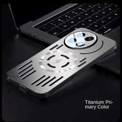 Enhanced Magnetic Metal Heat Dissipation Shockproof Case with Aluminum Alloy Bumper for OnePlus 13R (TH)