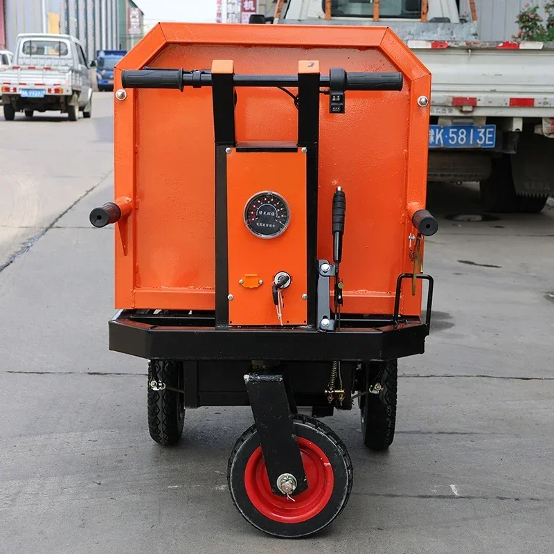 Hand Dump Cart Waste Bin Garden Trolley For Construction Transport And Carrying Waste