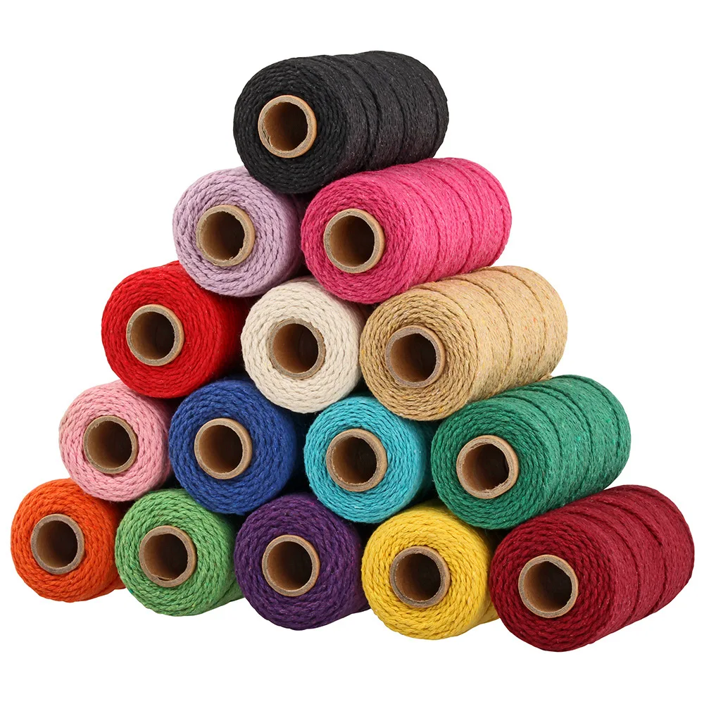 2mm*100 Meters Cotton Rope for Party Wedding Decoration DIY cord cotton rope