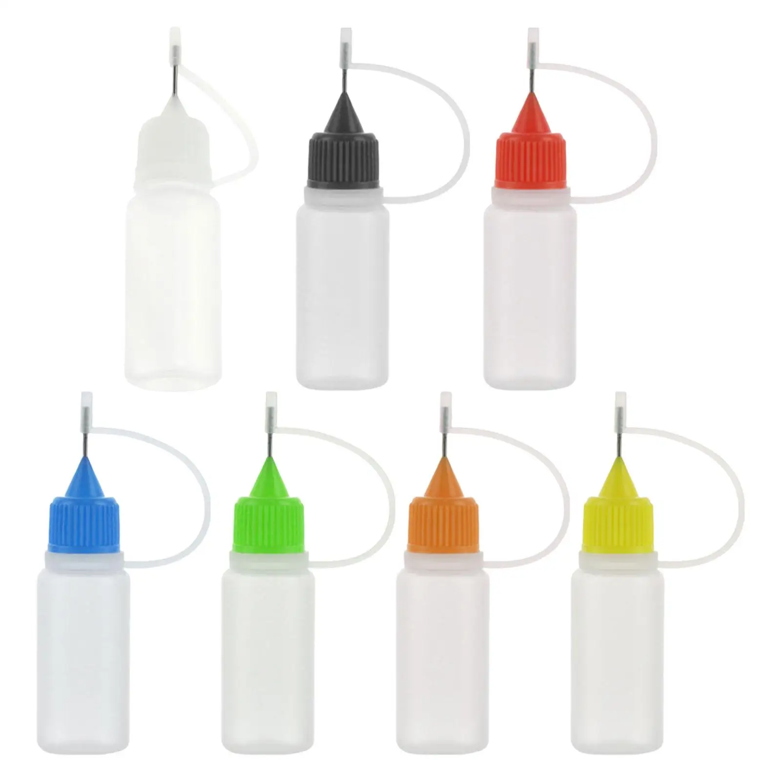 Set of 10 Empty Squeeze Bottles for Acrylic Painting and Oil Crafts