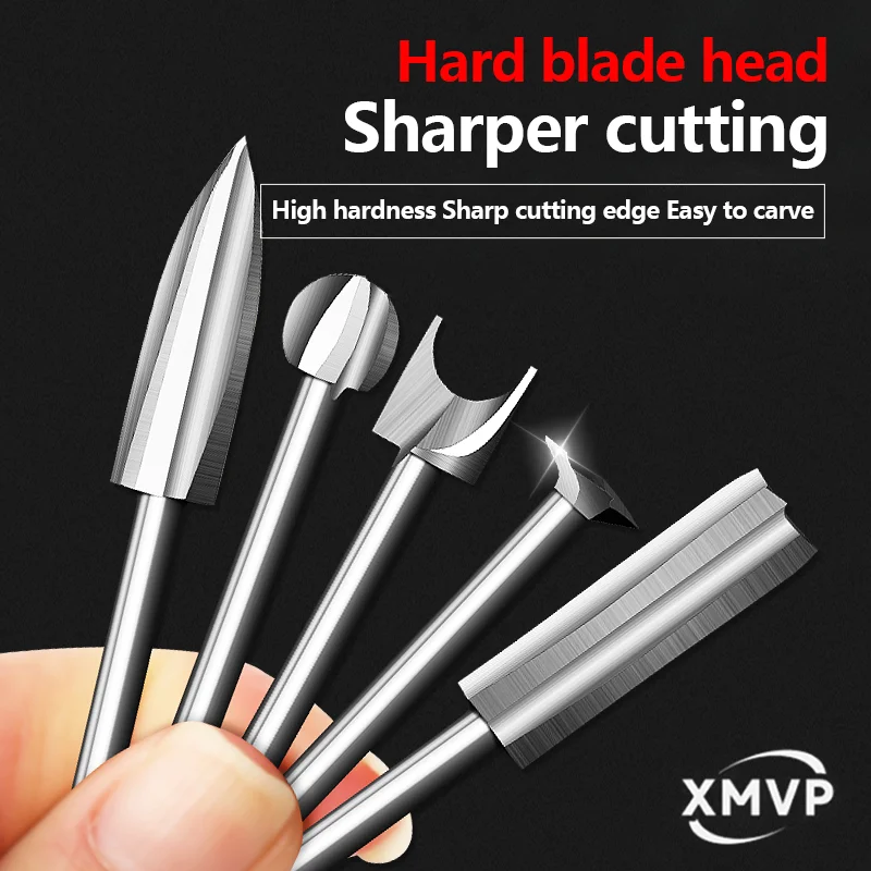 목공 드릴 비트, 올리브 커널 조각 칼 헤드, 투명 바닥 및 고정 비드 칼, 나무 조각 도구, 전기 마이크로 자동차