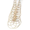 12Pairs/6Pairs Simple Punk Hoop Earrings Set Big Circle Earrings Jewelry for Women Girls Ear Hoops Earring Round Oversized 4