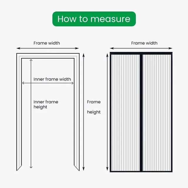 Magnetic Screen Door Curtain Summer Anti-Mosquito Net Fly Insect Partition Automatic Closing Easy Installation Doors Screen Mesh 6