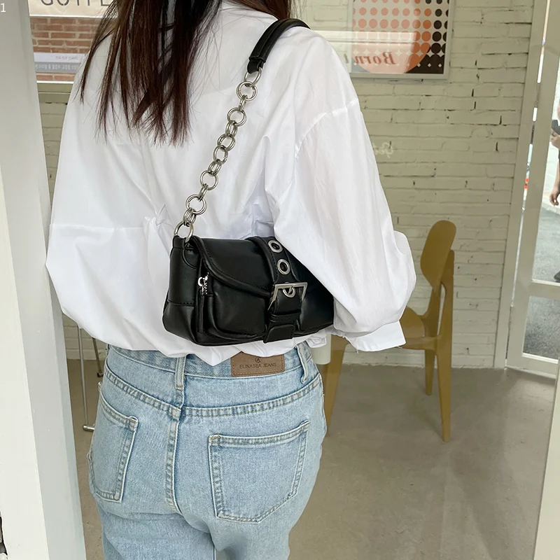 Fashion Women Shoulder Bag Pu Leather Under Arm Bags Solid Versatile Female Purse  Bags Small Flap Phone Bag For Women - Shoulder Bags - AliExpress