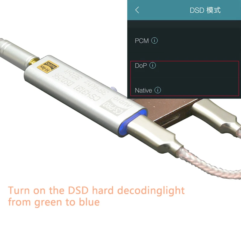 Headphone Amplifier 3.5mm AUX Adapter USB C DAC Dongle HiFi Audio Amp