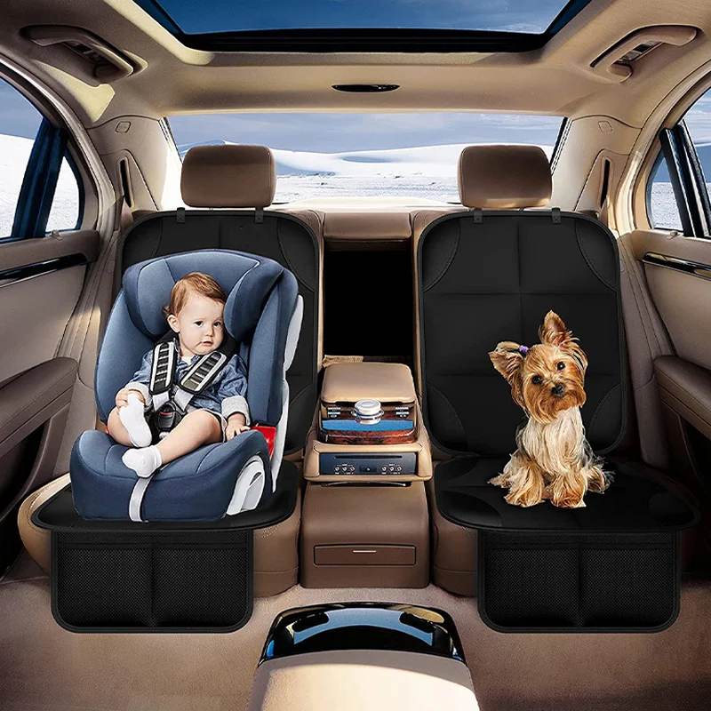 Seat Cover Protector for Tesla Model 3 Y Juniper Highland 2025 for Kids Baby Back Seat Cushion Oxford PU Leather Protective Mat