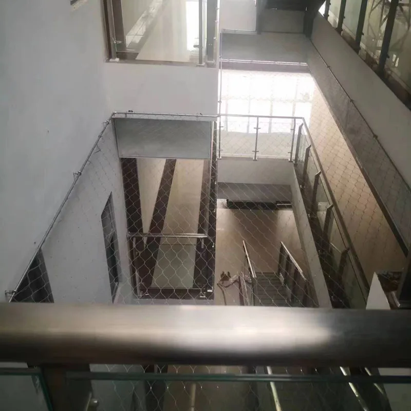 Flexibility Excellent Stainless Steel Stairs Rope Mesh for Protction with Frerrule Cable