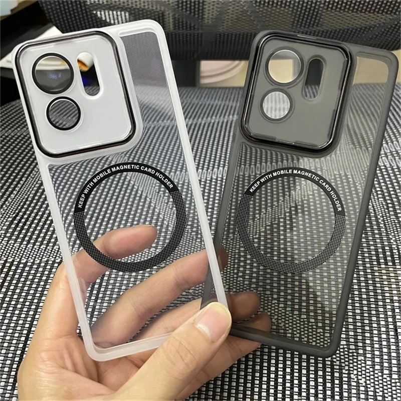 Custodia Sottile TPU E Pelle Custodia Magnetica MOJIA Per Motorola Edge