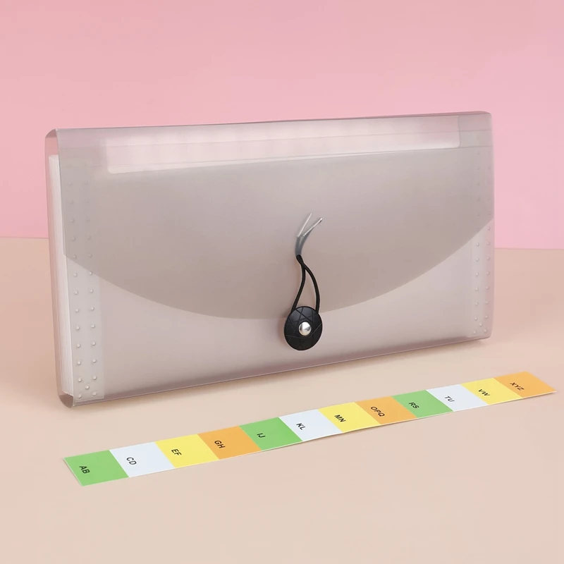 File Folder Bag Stationary Organizer Pouch Receipt Organ Bag Folder Invoice Storage Bill Folder File Bag Multi-Layer Large-Capacity Classification Information Document