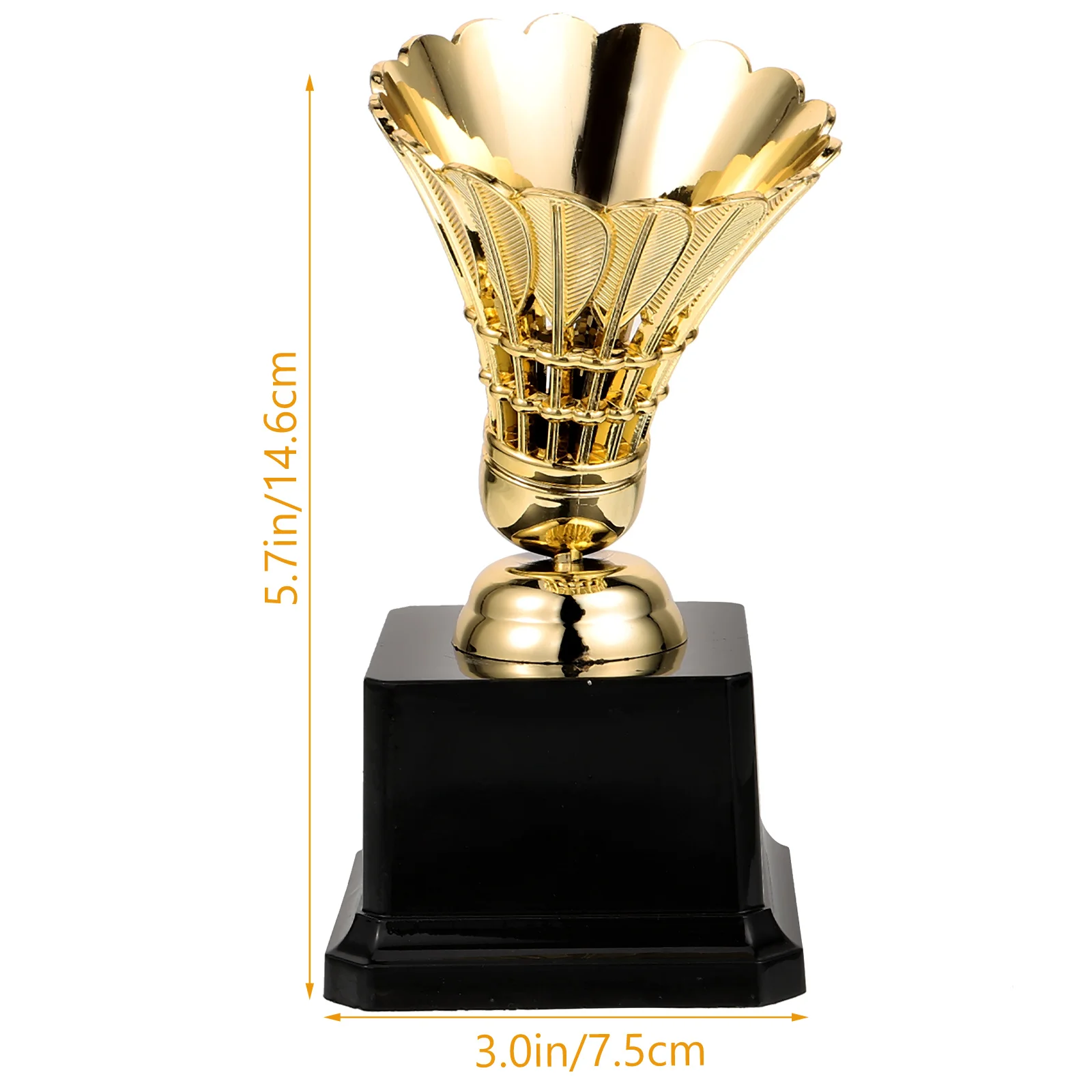Badminton Match Trophy Decorative Model Prize Children Competition Golden Kindergarten Creative