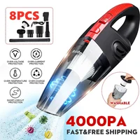 AUDEW 120W 4000pa Handheld Home Vacuum Cleaner HEPA Filter Mini Portable Rechargeable Cordless Wet Dry Use 2200mAh 1
