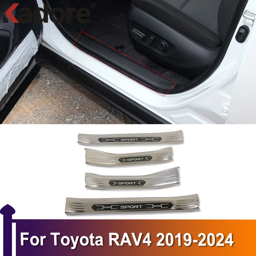 

Накладки на пороги двери для Toyota RAV4 RAV 4 2019-2021 2022 2023 2024